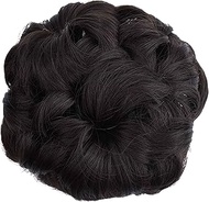 CEUTA Set of 1 Women's Hair Clutchers Juda Bun With Artificial Synthetic Hair Extension Natural - Br
