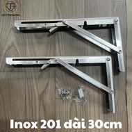 Bản Lề Gấp Gọn Thông Minh - Giá Đỡ Kệ Treo Tường Để Đồ Đa Năng Thép Sơn Tĩnh Điện Chịu Tải 80kg