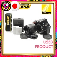 【Used】Nikon D5600 Digital SLR Camera with AF-P 18-55 VR Lens Kit, Black (D5600LKBK)【Direct From Japa