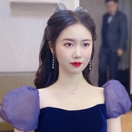 Jepit rambut rumbai ikatan simpul organza gaya Korea baharu Tudung kepala pengantin Mori aksesori ga