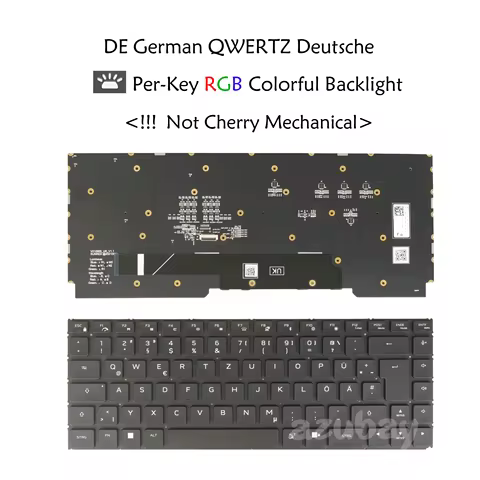 German QWERTZ Laptop Keyboard for DELL Alienware M15 R7, M17 R5 0V1M94 V1M94 Per-Key RGB Backlit (!!