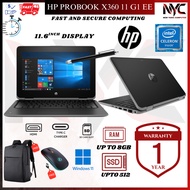 HP ProBook x360 11 G1 EE | Intel Pentium Silver N5000/4GB RAM/512GB SSD/11.6” HD Touchscreen | 360°