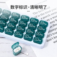 [Only Portable Pill Box, No Medicines] 31 Days One Month Portable Pill Box Detachable Single Compart