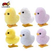 LAHOMIA Chick Plush Wind up Toy,Novelty, Jumping Hopping Toy,Clockwork for Birthday Gifts Party Favo