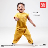 AWAN KIDS - Basic Pocket T-Shirt & Long Pants SET Ages NB - 10 Years - SET AW 02