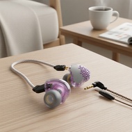 KBEAR Rosefinch :,,  KBEAR Rosefinch Earbuds Dalam Telinga Berwayar: Plat Muka Aloi Zink Gred Penerb