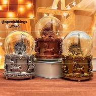 Bola kristal salju Snowball paris Romantis snowglobe menara eiffel
