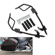 ☪Motorcycle Rear Sawddlebag Guard Rails Highway Engine Guard Crash Bar Bumper Stunt Cage For Vio4@p