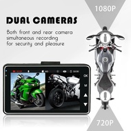 HONG MING Motorcycle Dash Camera Video Recorder Dash Cam DVR Front+Rear View