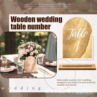 Hotel Wooden Base No. 20 Suitable for Wedding Table Number Plate Banquet Dining Table Wooden 1-Piece
