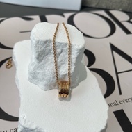 BVLGAI 寶格麗 玫瑰金 三環 彈簧項鍊 經典款 尺寸 約48cm 三個調節環