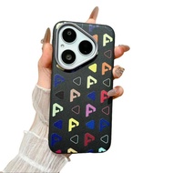 HP ORIGINAL SOFT CASE HUAWEI PURA 80 / PURA 80 PRO / PURA 80 ULTRA CASE GEOMETRIC MULTI COLOR CASING