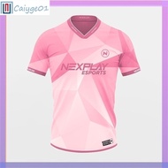 [ Fast Shipping ] QIANYU NXP NEXPLAY ESPORT JERSEY Pink Quartz T-Shirt Full Sublimation 3D T-Shirt N