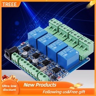 Treee Famus 1pc 4 Channel Relay Module Board STM8S103F3 Microcontroller RS485 Communication