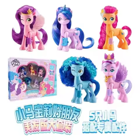 My Little Pony Best Friends Hair Salon Deluxe Izzy Moonbow Pipp Petals Sunny Starscout Zipp Storm Hi
