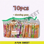 Hepin Bubble Circle Candy fruits chewing gum 70pcs
