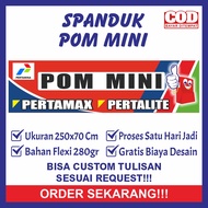 Spanduk Sepanduk Banner Baner Bener Backdrop Plang Promosi Usaha Jual Jualan Bensin Bengsin BBM Pom 