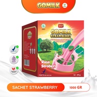 GOMILK SACHET 1 BOX netto 1KG isi 40 Sachet Susu Etawa dengan Daun kelor mengkudu dan daun salam