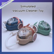 Children's kitchen home toy mini electric vacuum cleaner blue/beige simulated vacuum cleaner with li