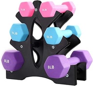 AUXSOUL 1 Pack Dumbbell Rack Stand, 3 Tier Dumbbells Weights Handle Stand Hand Weight Tower Stand, D
