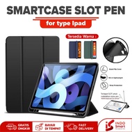 Ipad 2 3 4 5 6 7 8 9 10.2 Gen 10 11 Pro 11 12.9 2020 2024 SmartCase Slot Pen Case Flip Cover Casing