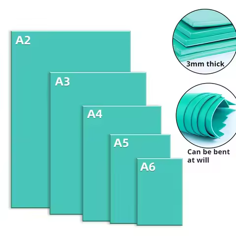 3mm Soft Carving Rubber Block Printmaking Stamp Blocks Kit Sheet A3/A4/A5 Printing Board Plate Makin
