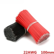 200pcs/set Tin-Plated Breadboard Jumper Cable Wire 100mm 22AWG For Arduino Red Black Color Flexible 
