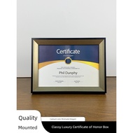 A4 Photo Frame Platform High-End Honor Certificate Frame A3 Business License Frame Mounting Authoriz