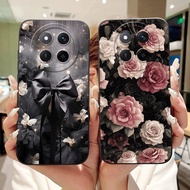 For Honor X9C 5G / X9C Smart 5G Beautiful Bow Rose Painting Phone Casing HonorX9c X 9C Smart 5G Lens