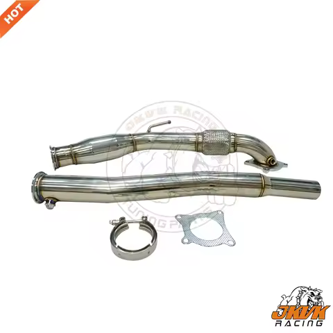 JKVK RACEING New Design 3.0'' 200 cell cat Downpipe For Golf G TI MK5 MK6 A3 2.0T 2006-2010 200 cell