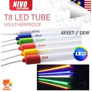 LED T8 18W COLOR TUBE 4FEET - WEATHERPROOF