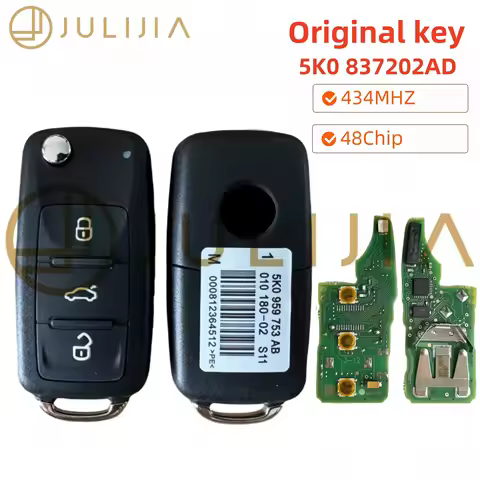 Original Remote Key for VW VOLKSWAGEN 5K0837202AD Beetle Caddy Eos Golf Jetta Polo Scirocco Tiguan T