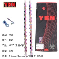 YBN Mountain Bike Chain 10 Speed 11 Speed 12S Road Bike 7 8 9 Speed Full Hollow Half Hollow Bicycle 