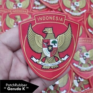 MERAH Indonesian national team football logo GARUDA K RED - new national team jersey logo with embos