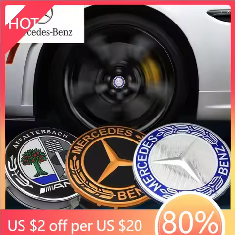 Hub Caps 4PCS 75mm Car Wheel Center Cap Hub Covers Badge Accessories For Mercedes benz AMG C E S GLE