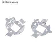 GoldenSilver Suitable For General Motors HID Lamp Connector 2PCS H7 LED Car Headlight Bulb Base Adapter Holder Socket Retainer SG