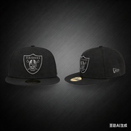 NEW  ERA Las Vegas Raiders  Black & White 59FIFTY Fitted cap H4FV