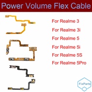 Power Volume Buttons For Oppo Realme 3 3i 3Pro 5 5i 5S 5Pro ON OFF Side Power Volume Button Keys Fle