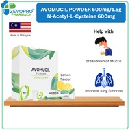 [EXP 10/2026] CLEARANCE Avomucil Powder┃N-Acetyl-L-Cysteine (NAC) 600mg┃Phelgm/ Mucus