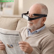 CABEZATWTZ Headband Magnifier, Black Lightweight Elderly Person Handsfree Magnifier, Glass Lens 1.6X