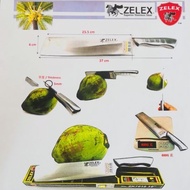 特殊不锈钢长椰子刀/4mm厚/Zelex Stainless Steel  4mm-10.7" Panjang(5cr15mov) pisau/tulang kelapa /Coconut Knife