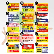 Spanduk Banner Rumah Dikontrakan Rumah Dijual Spanduk Dijual Spanduk Ada Kosan Kosong Dll Free Desai