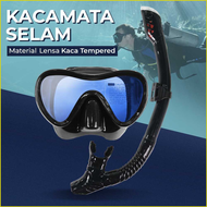 BARU Kacamata Selam Tembak Ikan Dalam Air Peralatan Diving Snorkeling Anti Masuk Air Kabut