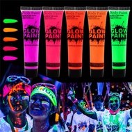 Body Paint Glow Fluorescent Glow Party Festival Makeup UV Neon Face & Body Paint Glow Color