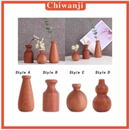 [Chiwanji] Plant Pot Holder Flowers Holder Flowerpot Decors Wooden Flower Vase for Indoor