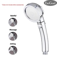 [Promotion!] EsoGoal Shower Head High Pressure Adjustable Jetting Set Bathroom Shower Sprayer Aluminum Handheld Nozzle Rain Shower Water with 360 Degrees Rotating ON/Off Pause Switch 3-Settings Water Saving Shower Head