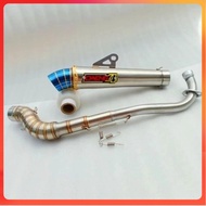 (9) Daeng sai4 jut open spec Pipe canister 51mm open specs exhaust Pipe for Wave 125 Xrm 110/125 Wav