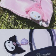 | Sanrio X Amuse Melody Kuromi Key Ring Charm Doll Bag