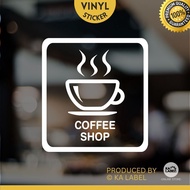 (Ready Stock) Coffee Shop Sticker Home / Office / Shop Vinyl Sticker (Die-cut) A2-45
