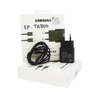 HP TRAVEL CHARGER TC SAM G980F- S20 EP-TA800 SUPER FAST CHARGING 25W USB TYPE C TO TYPE C = S21 NOTE